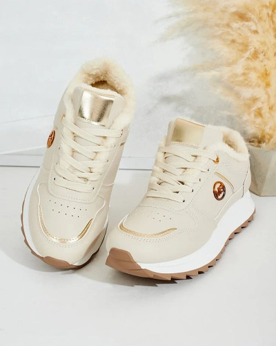 Royalfashion Šilti moteriški sportbačiai su kailiu Boris