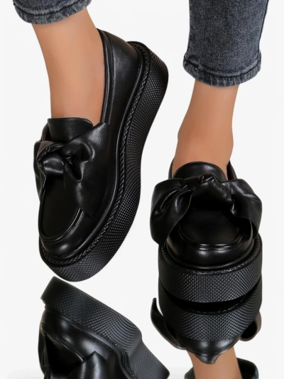 Royalfashion Elegantiški moterų mokasinai su kaspinu Ortto