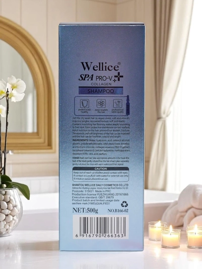 Profesionali plaukų šampūnas su kolagenu – intensyvus drėkinimas ir plaukų glotninimas 5 viename