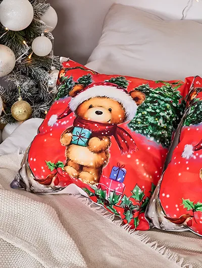 Karališka mada Kalėdinis dekoratyvinis pagalvės užvalkalas