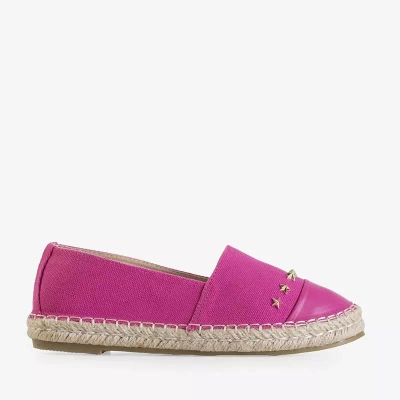 OUTLET Fuchsia moteriškos espadrilės su Fraus žvaigždėmis - Batai