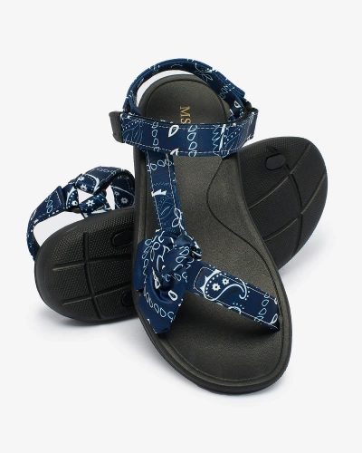 Royalfashion Navy blue moteriški sandalai su lankeliu Oyall