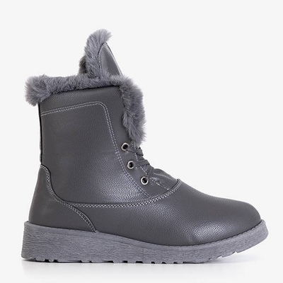 Зимние сапоги серые на меху Cool Breeze - Обувь
