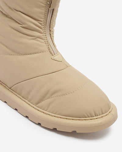 OUTLET Светло-коричневые женские сапоги а'ля сноубутсы Tirigga- Footwear