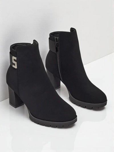 Женские ботильоны Mireliq из экокожи на каблуке-столбике