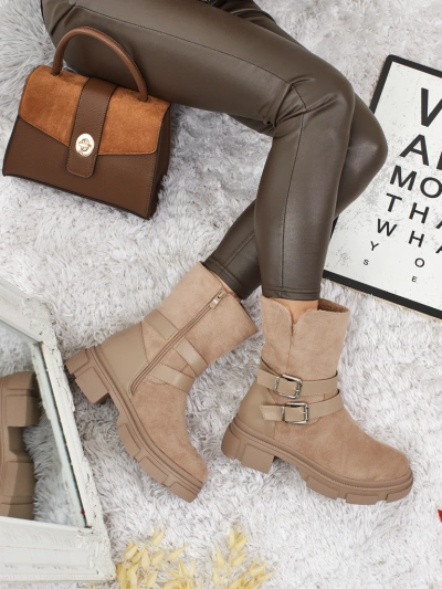 Aukštesni moteriški eko zomšiniai aulinukai Callire