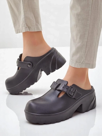 Royalfashion Женские резиновые сандалии на каблуке Voxones