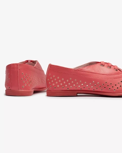 Розовые детские ажурные мокасины Janno- Footwear