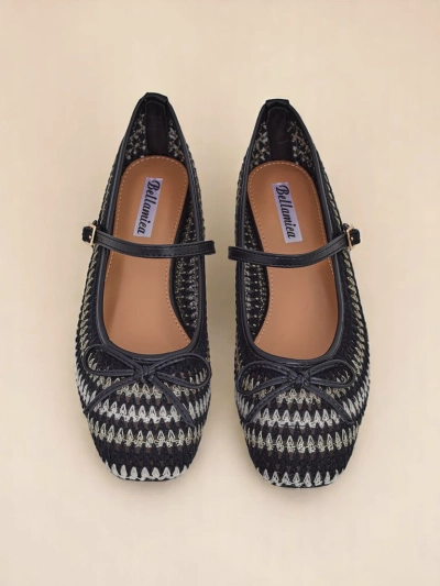 Royalfashion Женские плетеные балетки с ремешком Vanot