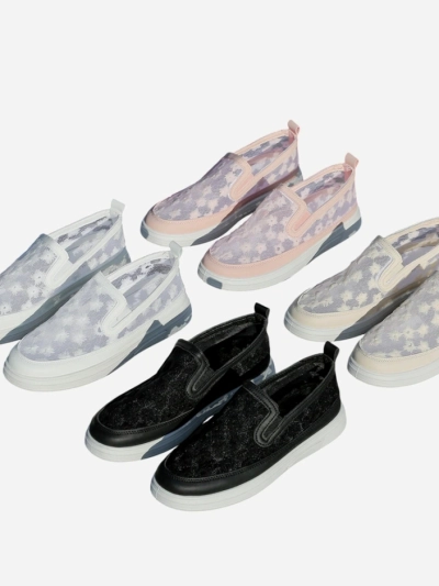 Мокасины Royalfashion для женщин из сетчатого материала с цветами Emzos