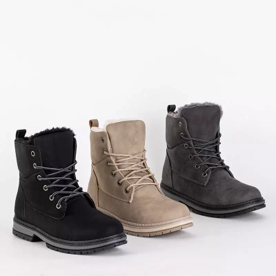 OUTLET Женские бежевые матовые сапоги Misqa. Обувь