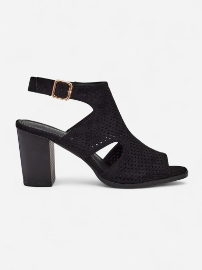 Royalfashion moteriški sandalai su išpjovomis ir blokuotu kulnu Abetle