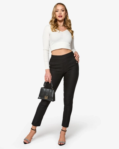 Juodi moteriški tregingai PLUS SIZE- Drabužiai