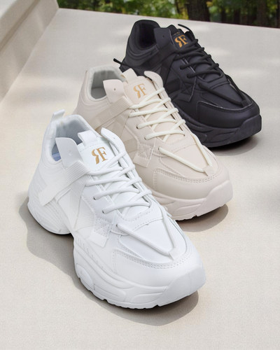 Royalfashion moteriški sportiniai sneakers ant storesnės padangos Quensi