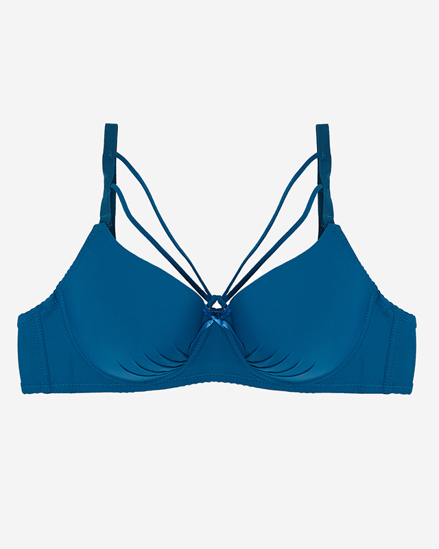 Бирюзовый бюстгальтер на бретельках