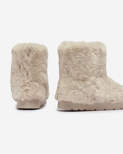 Женские сапоги-снежки бежевого цвета Ottola- Footwear