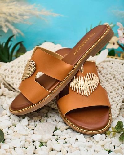 Royalfashion Женские шлепанцы на плоской подошве Ortyca