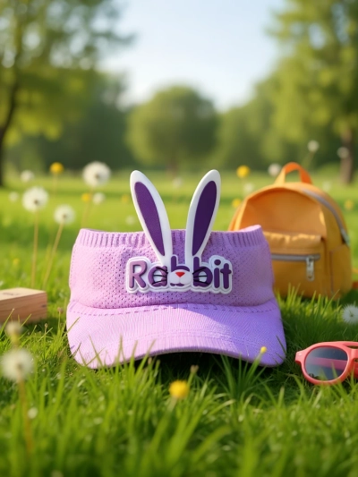 Royalfashion Детский козырек от солнца с ушками кролика