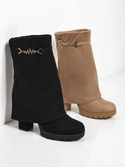 Juodi elegantiški aulinukai „Luna“ vėsioms dienoms