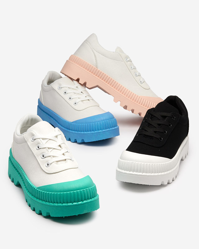 Moteriški sportbačiai baltos spalvos su rausvu Comp padu - Avalynė