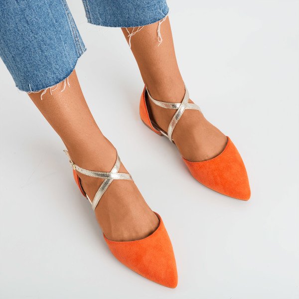 Оранжевые женские балетки Vosia