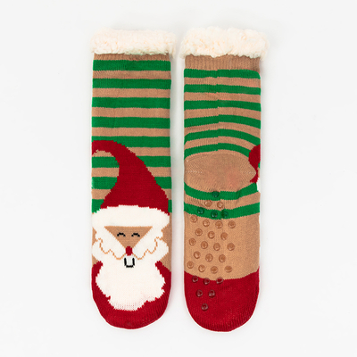 Женские носки с новогодним принтом