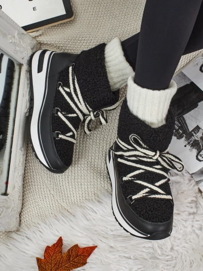 Женские ботинки a'la снегоходы с мехом Verruna