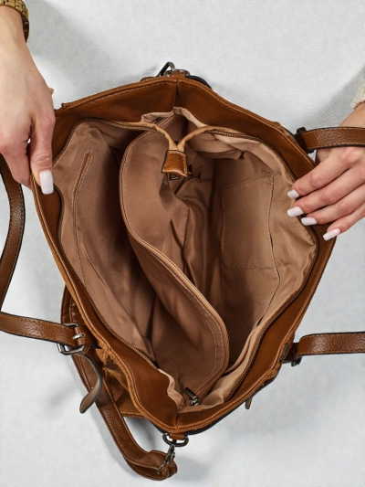 Moteriška pirkinių rankinė Daville iš eko zomšos