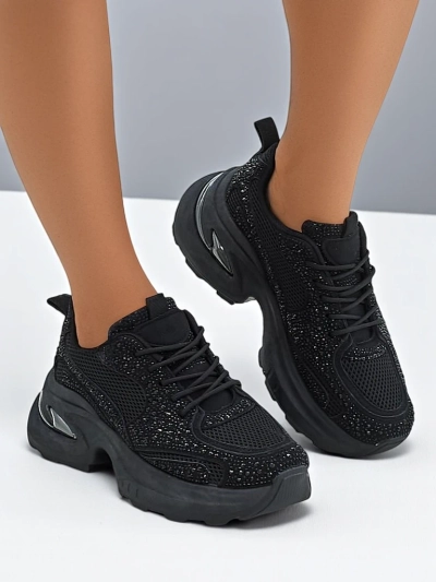 Женские спортивные кроссовки Royalfashion с стразами Bloss