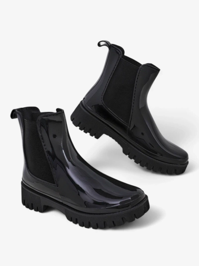 Royalfashion Lakuoti moteriški guminiai botai EriEri