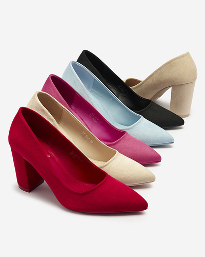 Кремовые женские босоножки из эко-замши Duttos- Footwear