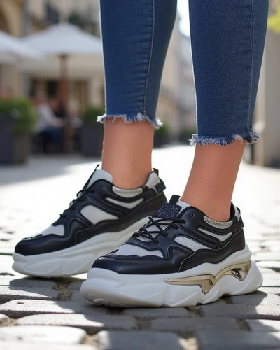 Royalfashion Moteriški sportbačiai ant storesnio pado Lesalli