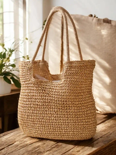 Royalfashion Большая соломенная сумка для женщин