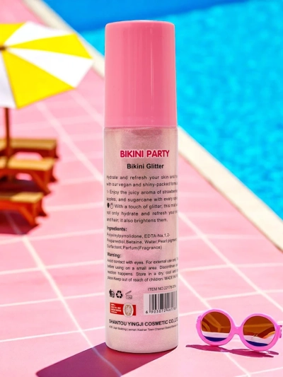 Summer Spray - Skystas švytėjimo suteikiantis purškalas plaukams ir kūnui Braškinis