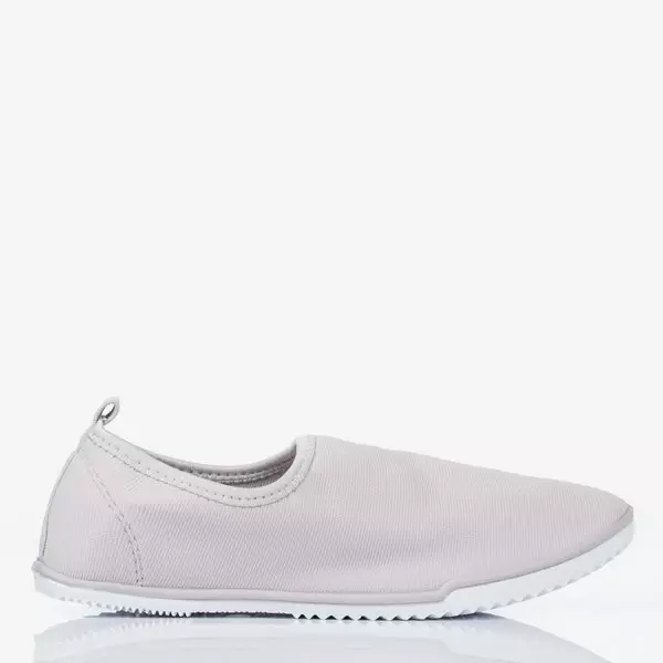Szare tenisówki slip-on damskie Maywood - Obuwie