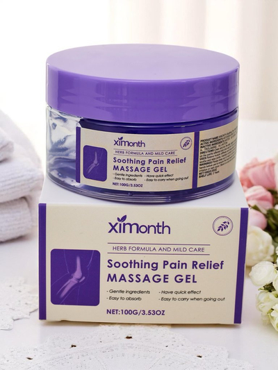 Natūralus masažo gelis, raminantis skausmą