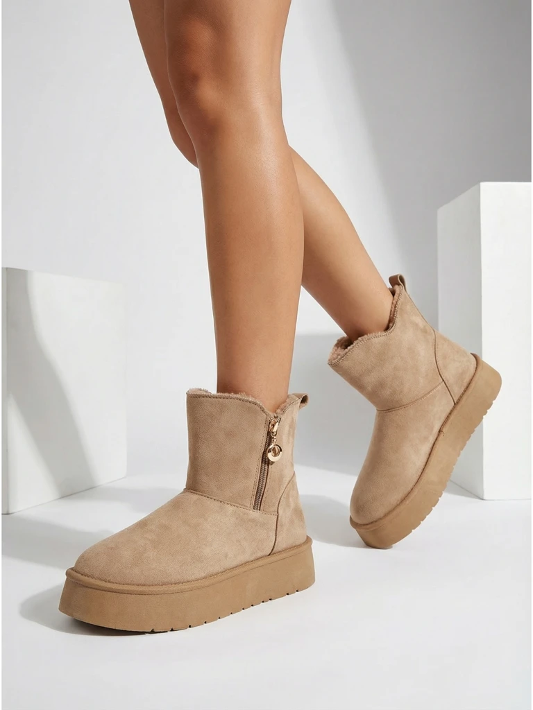 Женские бежевые кожаные ботинки Aurora на каждый день