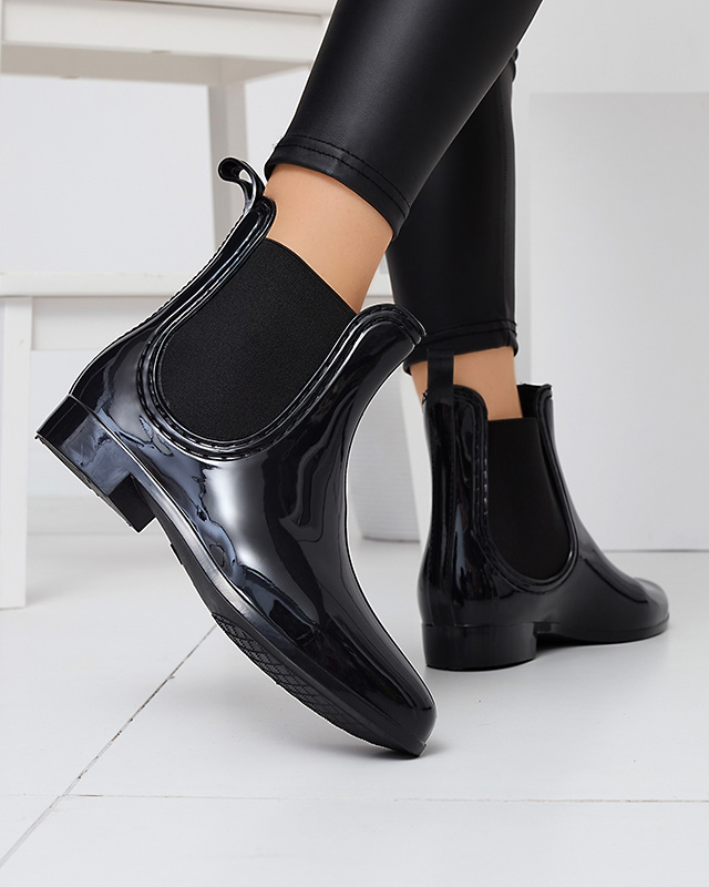 Черные лакированные женские галоши Olixa - Обувь