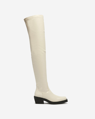 Ботфорты женские бежевого цвета Arrit - Обувь