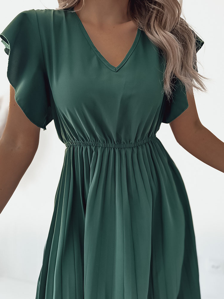 Royalfashion Женское плиссированное платье-миди