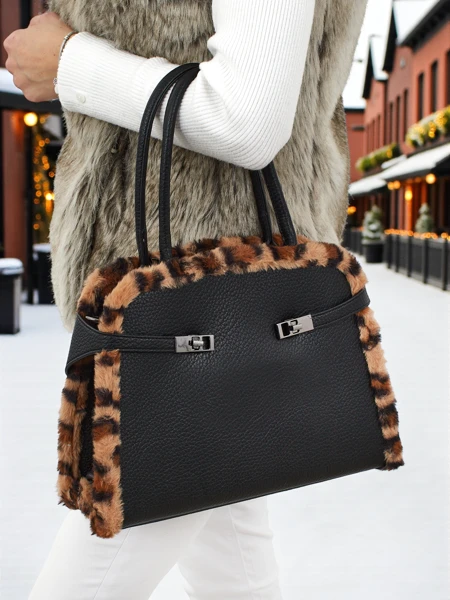 Maža moteriška eko odos rankinė su pantera Panthory