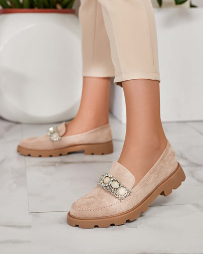 Royalfashion Moteriški mokasinai su spalvotais cirkoniais Nel