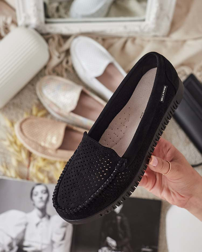 Royalfashion Moteriški ažūriniai mokasinai Nafis