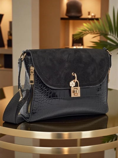 Маленькая женская сумочка из экокожи с тиснением Narelle