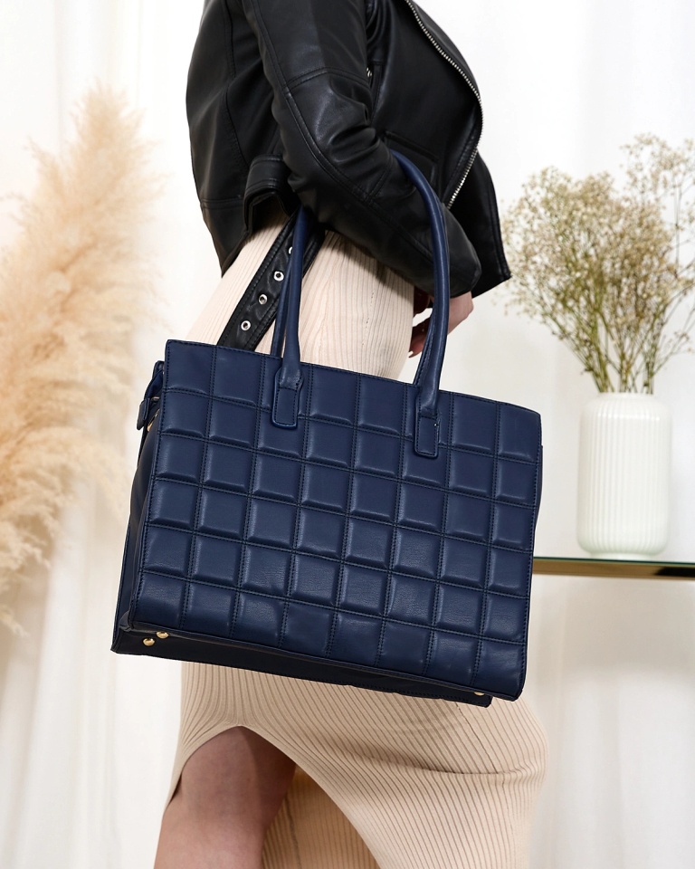 Royalfashion Женская темно-синяя стеганая сумка