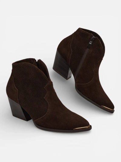 Moteriški natūralios odos kaubojiški aulinukai Nilof