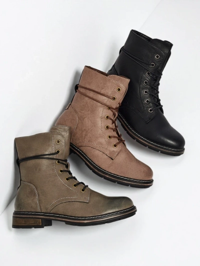 Женские ботинки Ravonna из экокожи на шнуровке