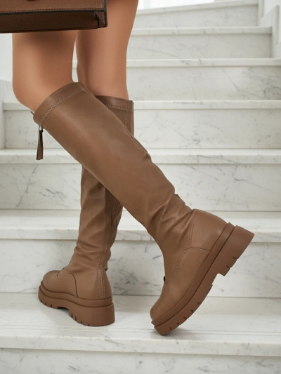 Moteriški auliniai batai su užtrauktuku per vidurį Merivon