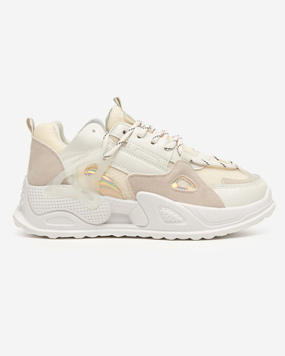 Smėlio spalvos moteriški sportiniai sportbačiai Stratta - Avalynė