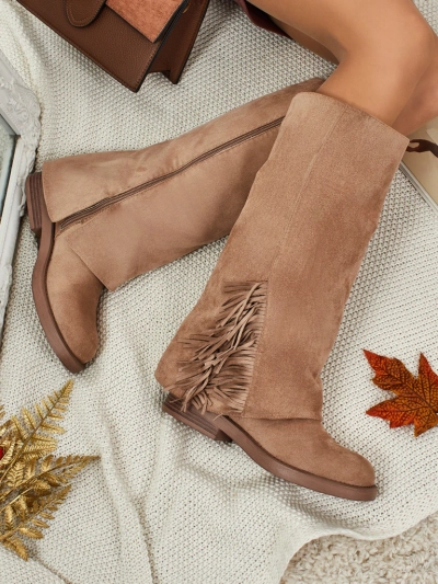 Moteriški eko zomšiniai auliniai batai su aulu Ismara